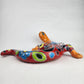 Gecko Mexican Folk Art Hand Painted Garden Deco Pottery