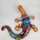 Gecko Mexican Folk Art Hand Painted Garden Deco Pottery