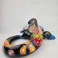 Iguana Hand Painted Ceramic Figure Mexican Talavera Folk Art Pottery