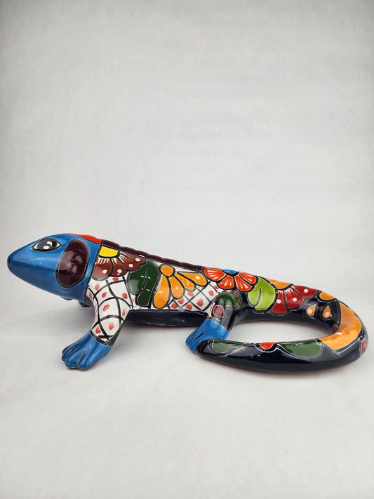 Ceramic Iguana Hand Painted