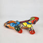 Iguana Figure - Mexican Folk Art Pottery - Hand-Painted