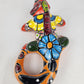 Iguana Figure - Mexican Folk Art Pottery - Hand-Painted