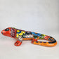 Ceramic Iguana Hand Painted Mexican Art