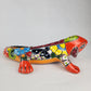 Hand Painted Ceramic Iguana Figurine Mexican Folk Art Home Decor