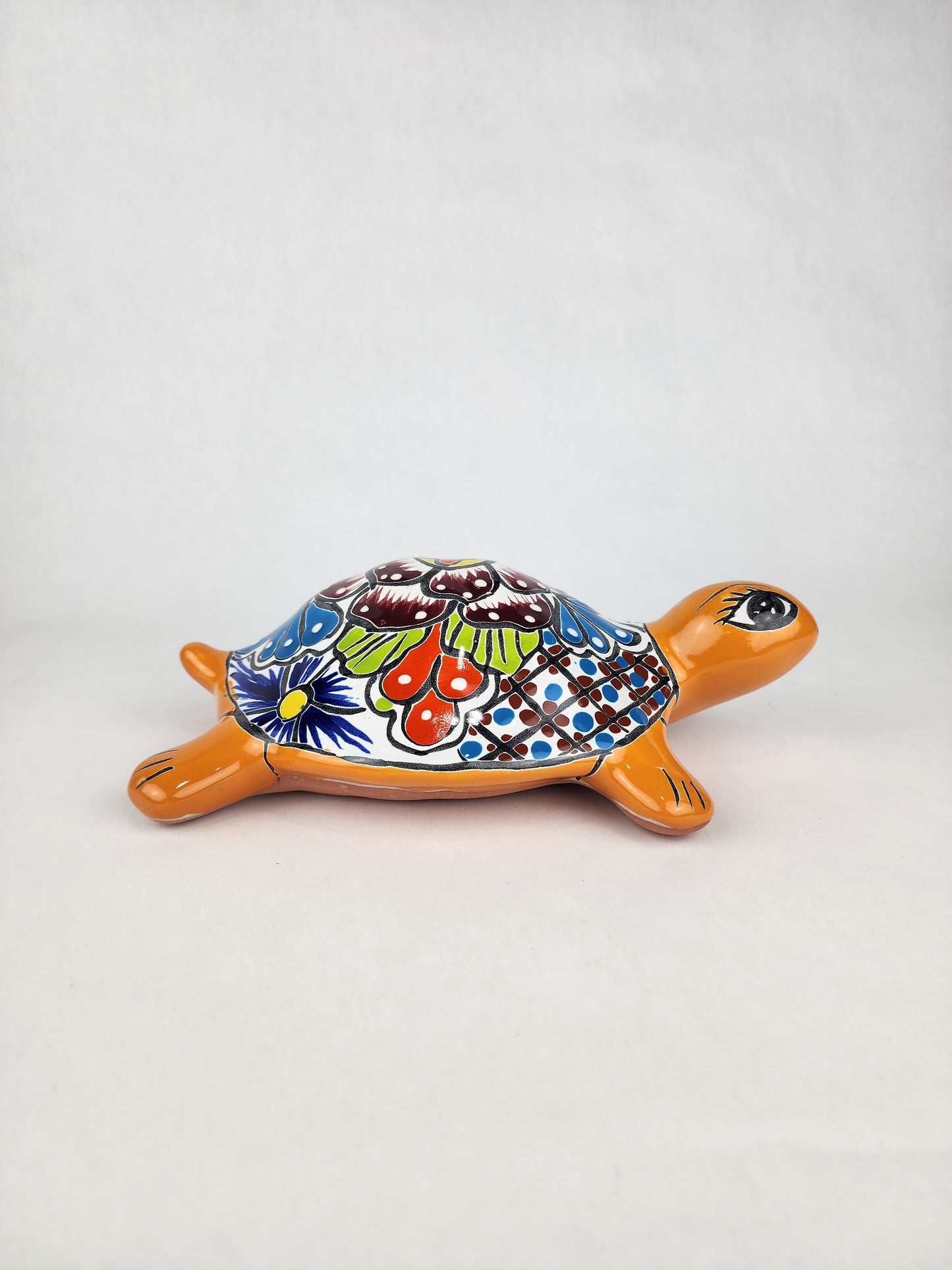 Vibrant Handcrafted Ceramic Turtle - Perfect for Home & Garden