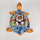 Ceramic Turtle Handcrafted Home and Garden Deco Talavera Pattern