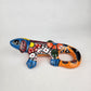 Iguana Animal Figurine - Mexican Folk Art - Hand-Painted