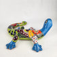 Colorful Garden Deco Mexican Folk Art Gecko Hand Painted Pottery