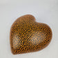 Hand-Painted Puffy Ceramic Heart – Mexican Folk Art, Perfect for Decor