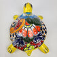 Clay Turtle Figurine Hand Painted Mexican Folk Art