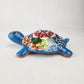 Handcrafted Ceramic Turtle | Vibrant Folk Art for Home & Garden