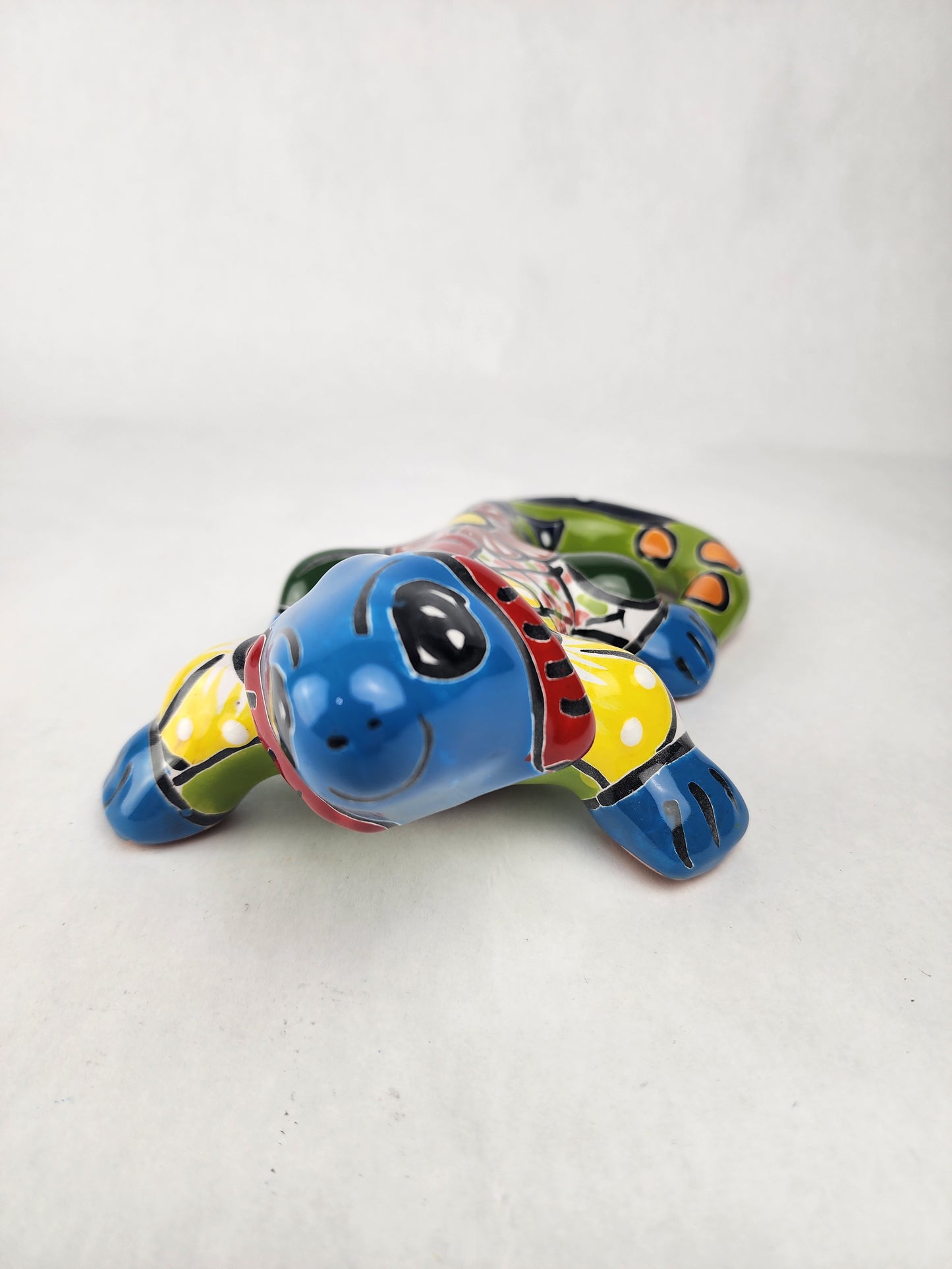 Hand-Painted Ceramic Iguanas | Vibrant Talavera Folk Art Decor