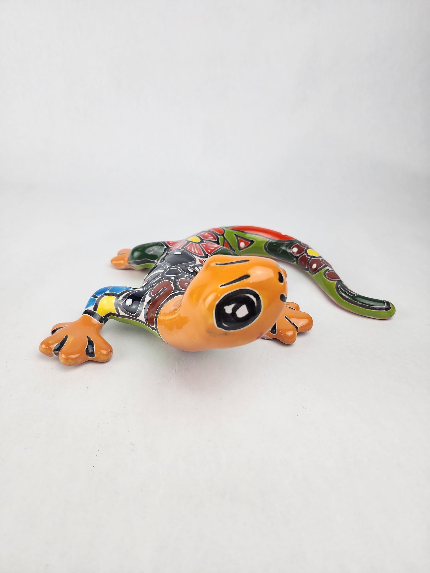 Talavera Gecko – Handcrafted Mexican Folk Art Ceramic Figurine