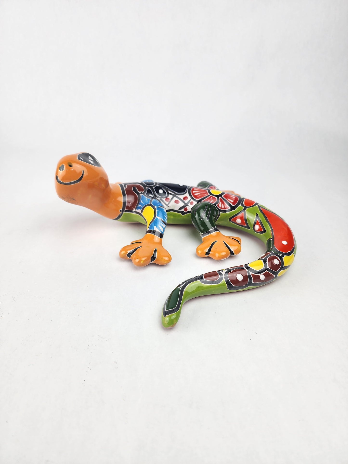 Talavera Gecko – Handcrafted Mexican Folk Art Ceramic Figurine