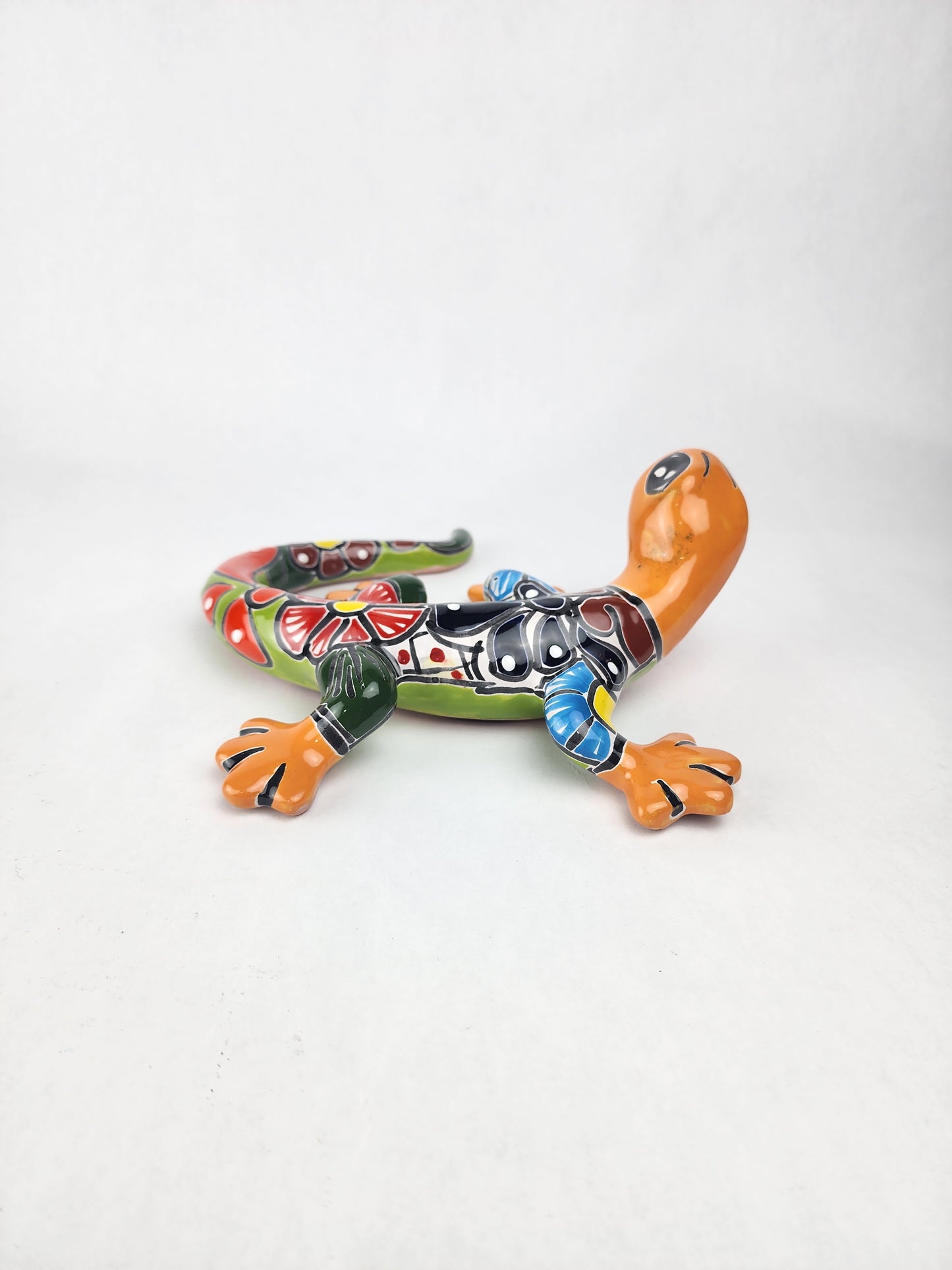 Talavera Gecko – Handcrafted Mexican Folk Art Ceramic Figurine