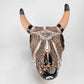 Mexican Ceramic Cow Skull | Hand-Painted Folk Art Decor