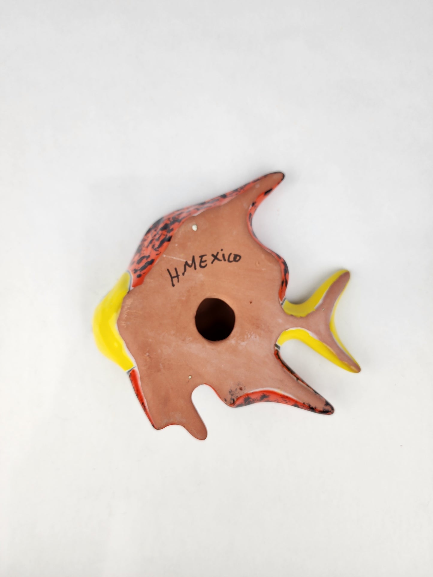 Yellow Talavera-Style Gecko & Fish – Mexican Folk Art Bundle