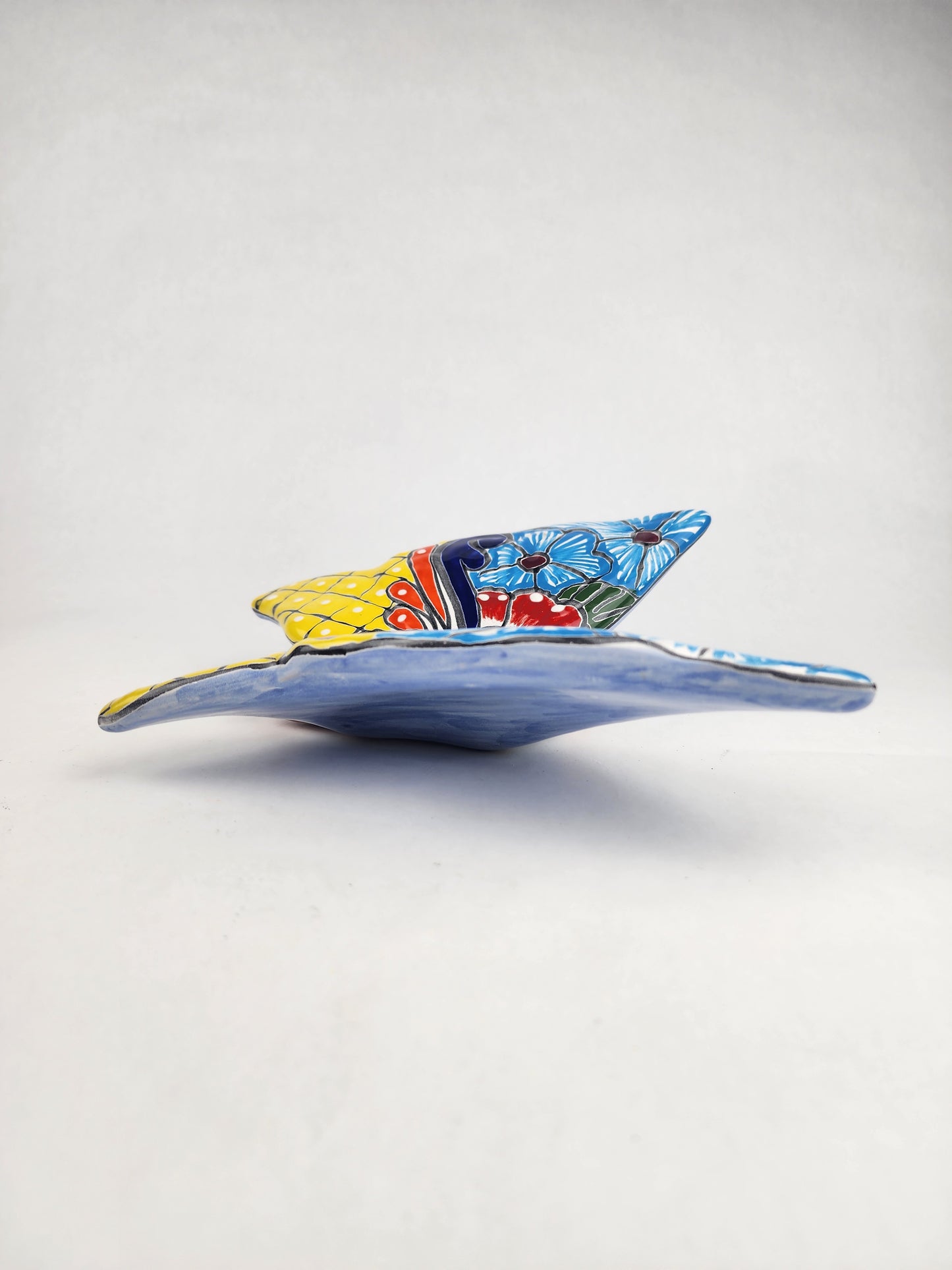 Talavera Butterfly – Authentic Mexican Folk Art Wall Sculpture