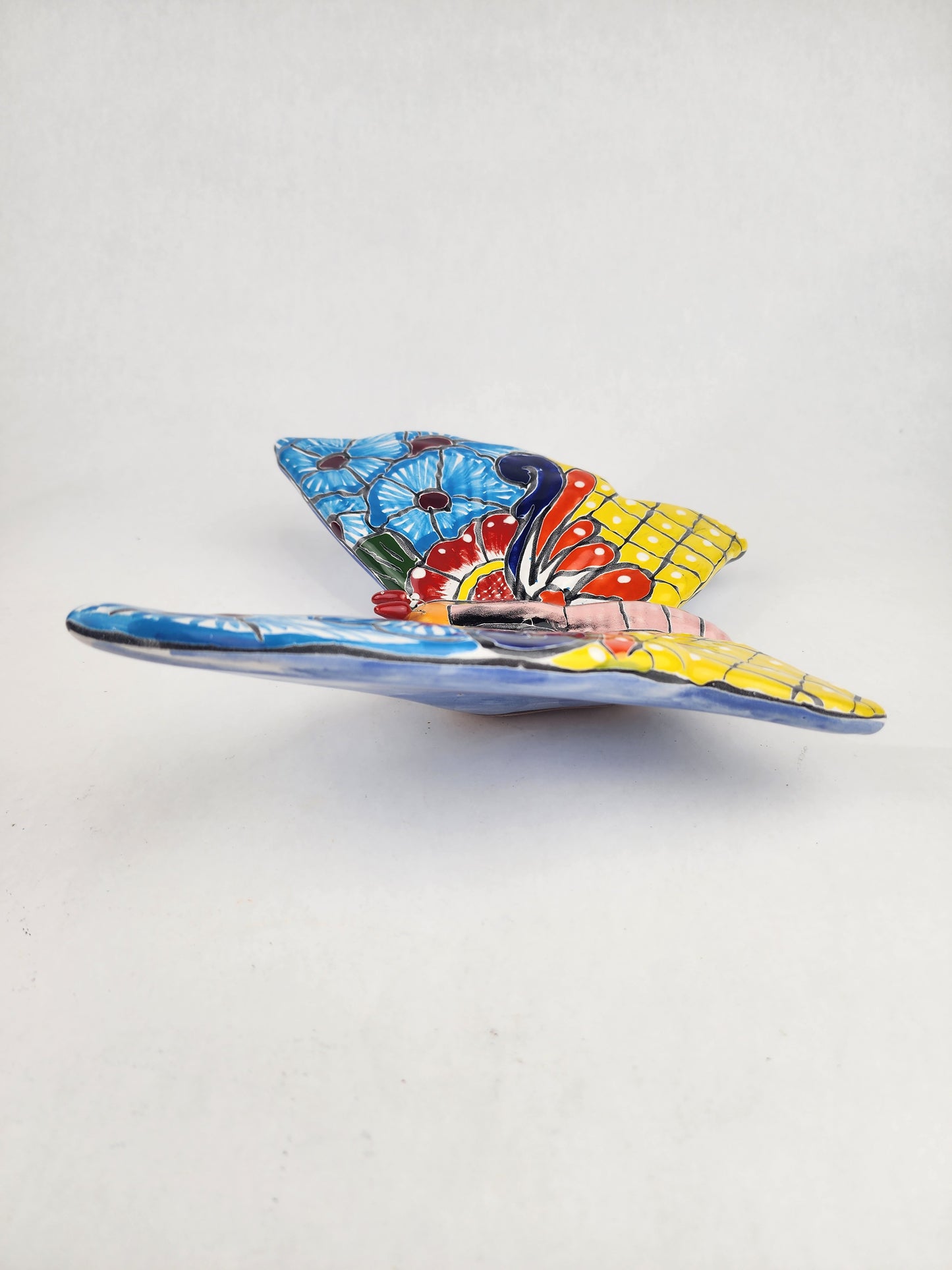Talavera Butterfly – Authentic Mexican Folk Art Wall Sculpture