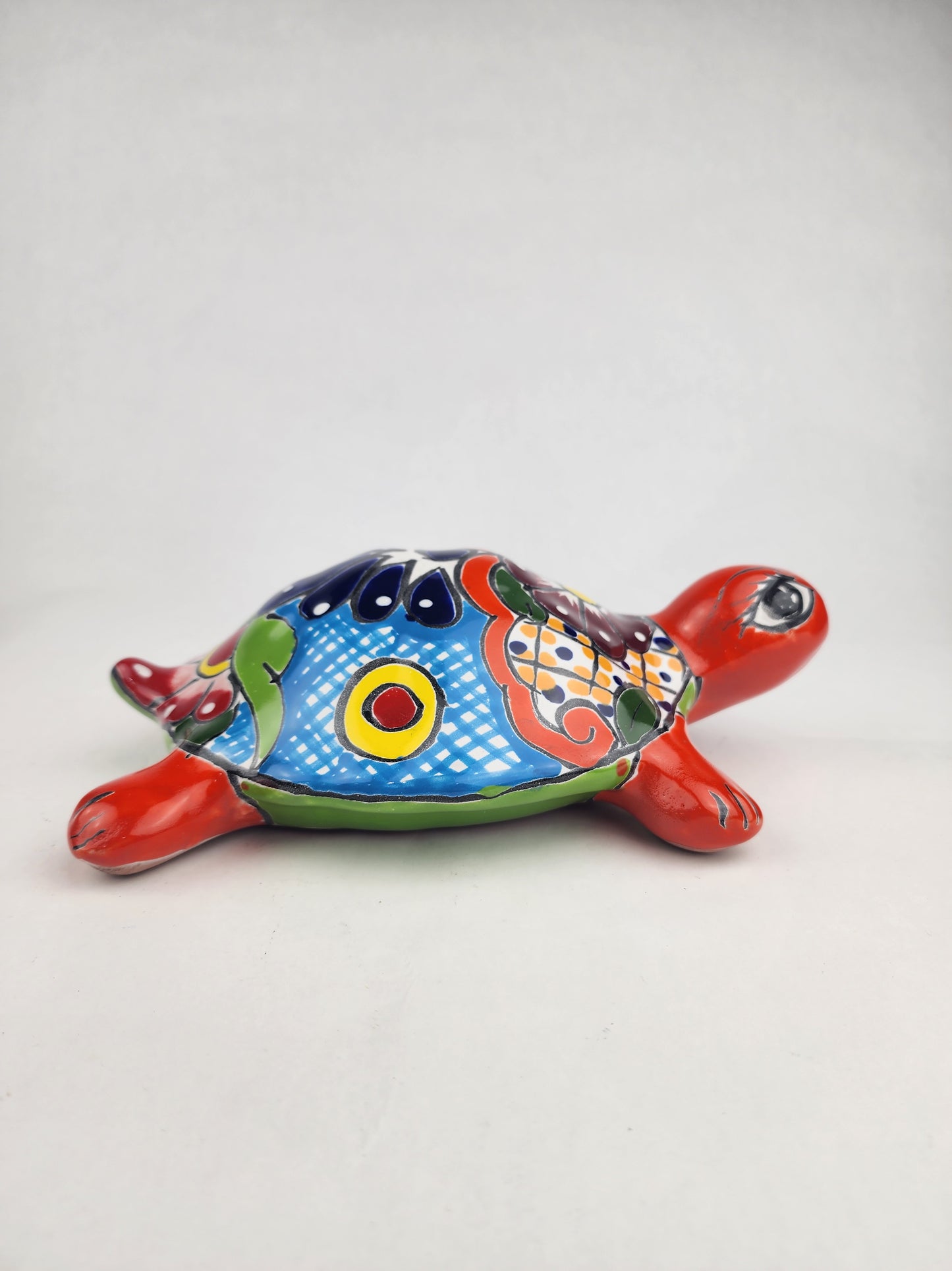 Talavera Turtle Gift – Handmade Mexican Folk Art Figurine