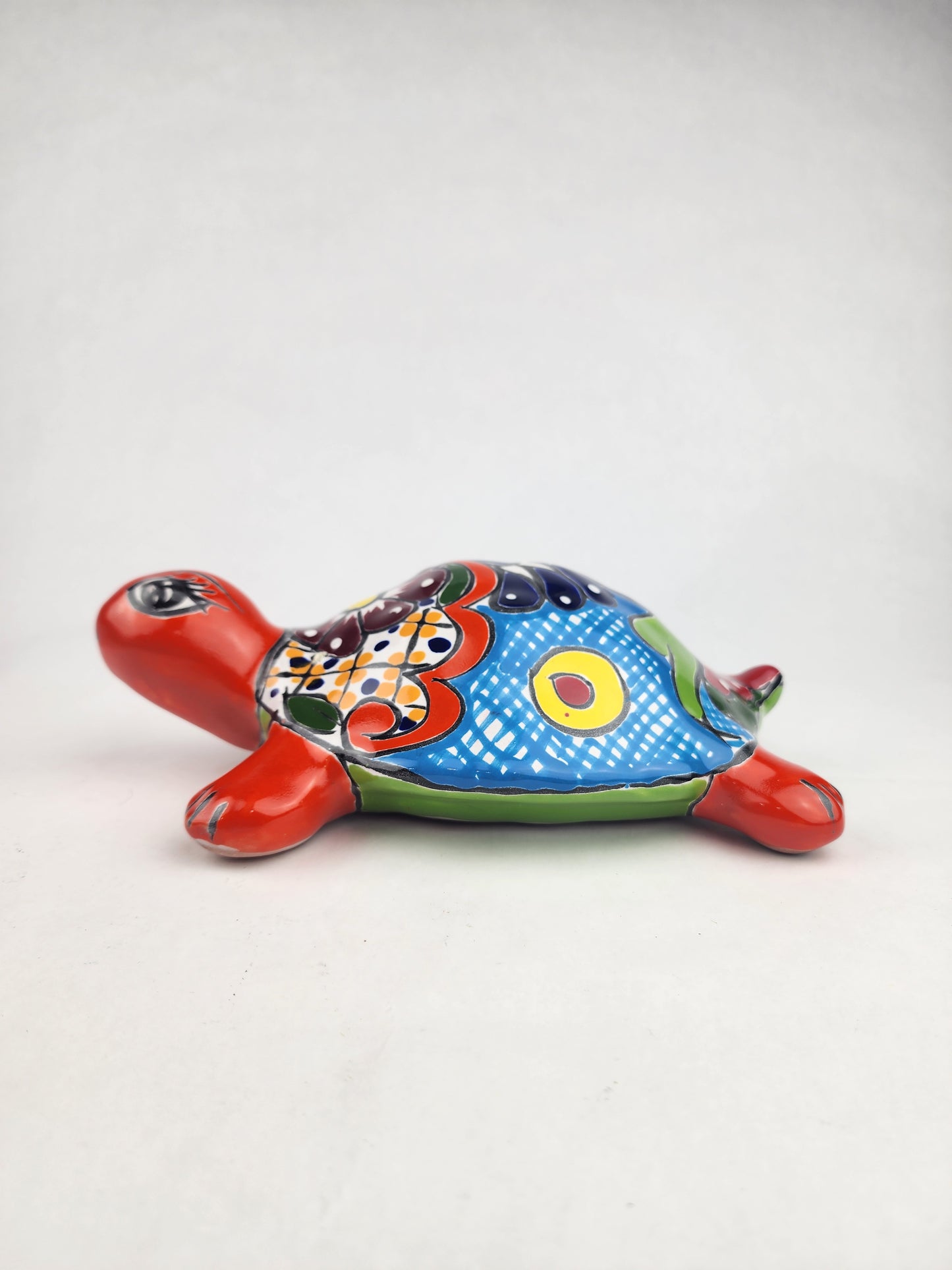 Talavera Turtle Gift – Handmade Mexican Folk Art Figurine