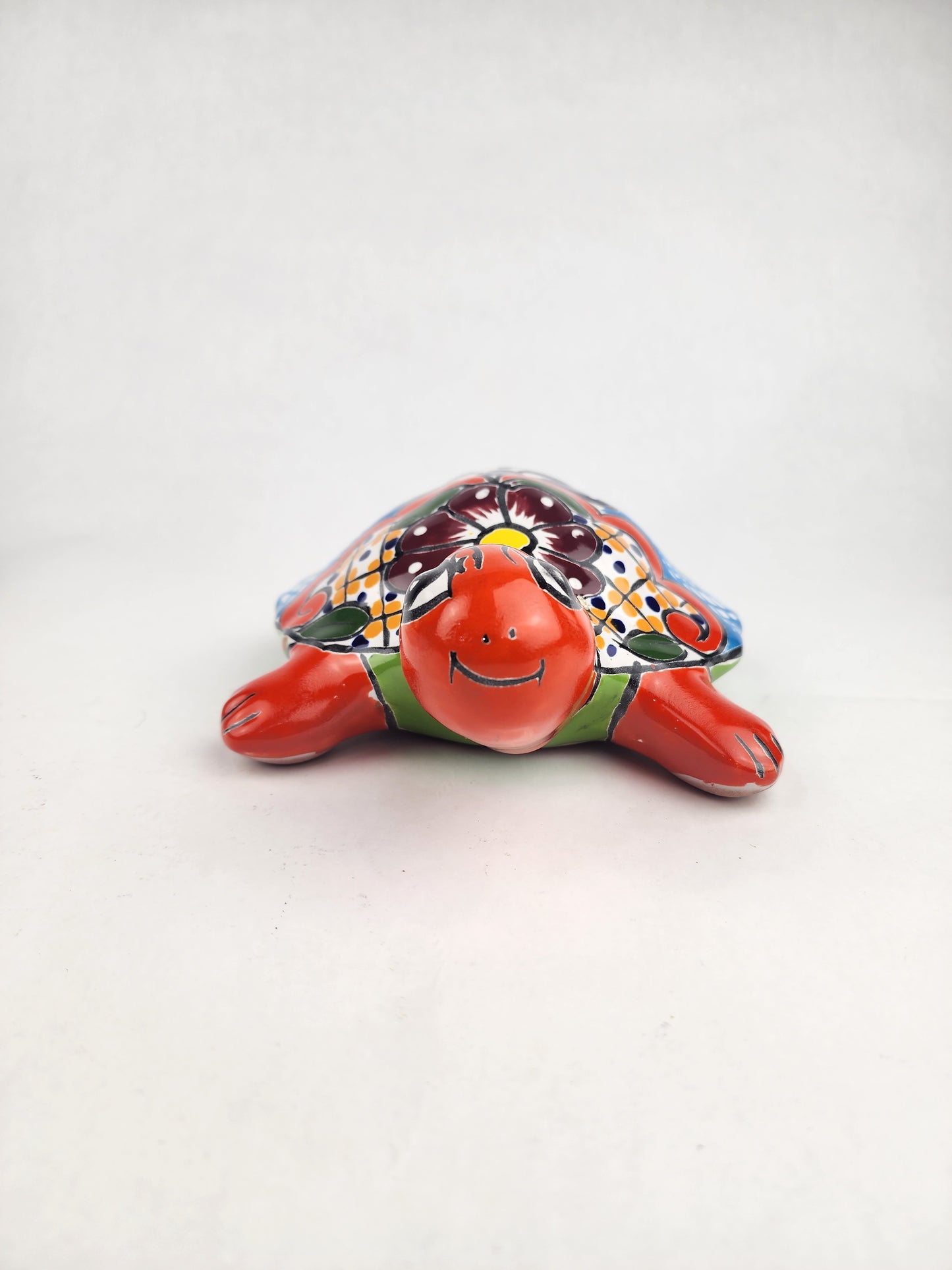 Talavera Turtle Gift – Handmade Mexican Folk Art Figurine