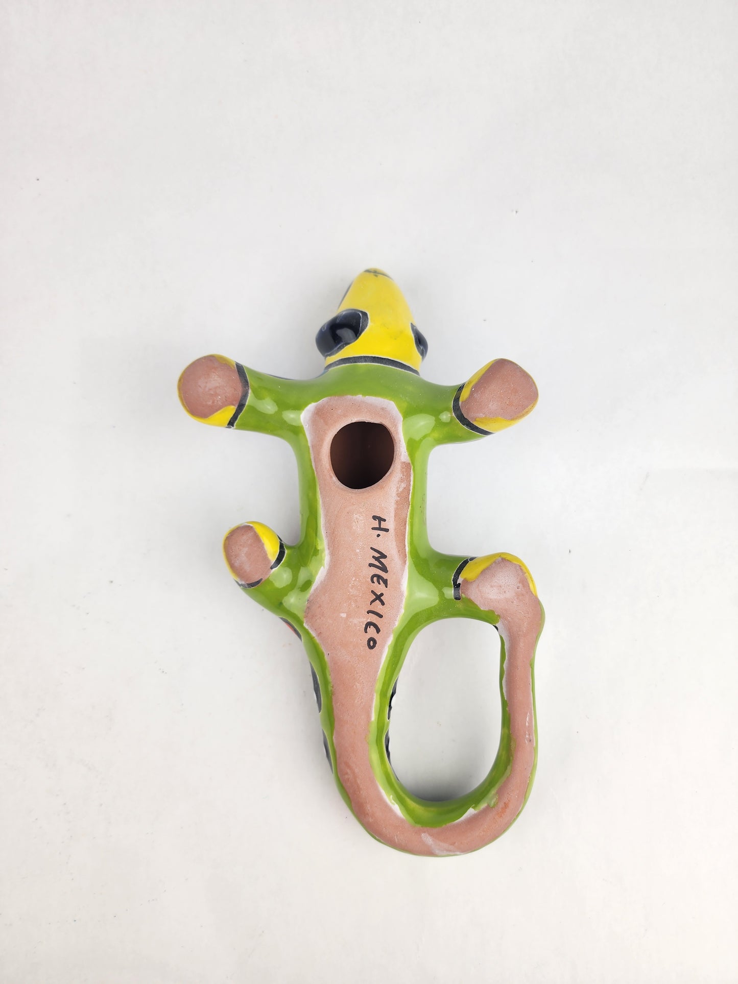 Garden Companions – Iguana & Frog Figurine Set | Handcrafted Mexican Ceramic Décor (2-Piece Bundle)