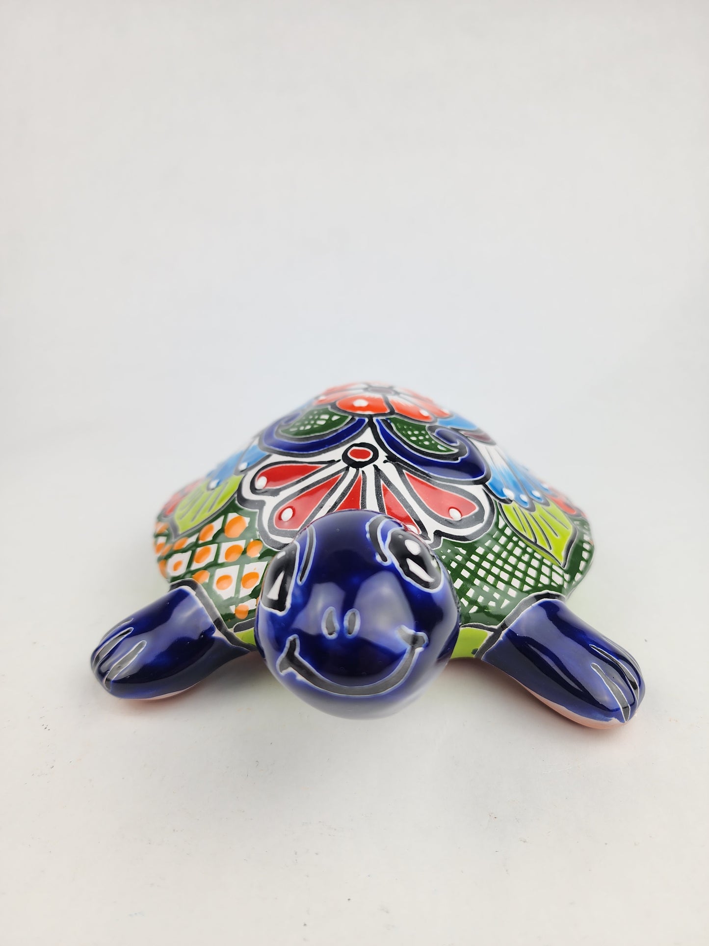 Talavera Turtle – Handmade Mexican Folk Art for Garden or Home
