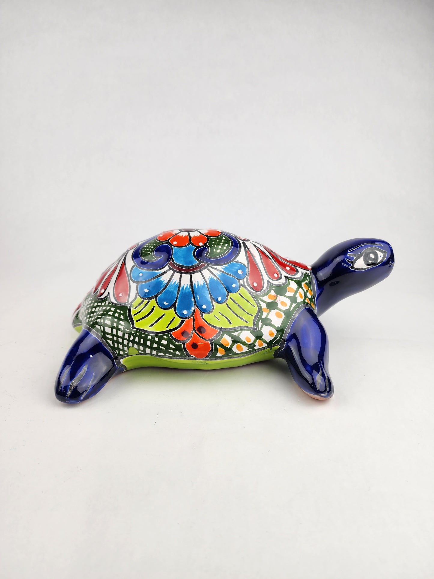 Talavera Turtle – Authentic Mexican Handcrafted Ceramic Figurine