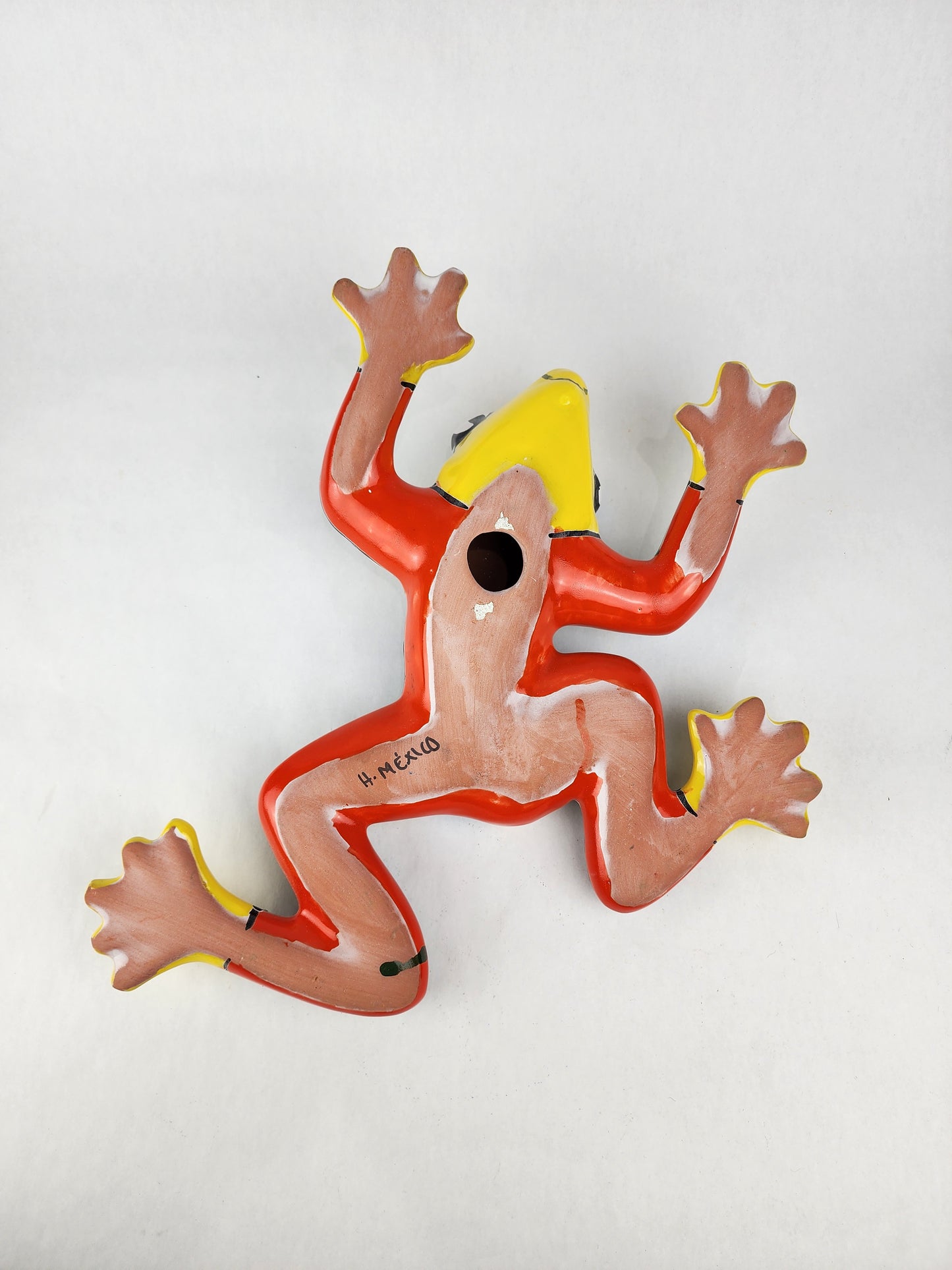 Hand-Painted Ceramic Frog – Mexican Folk Art for Home & Garden