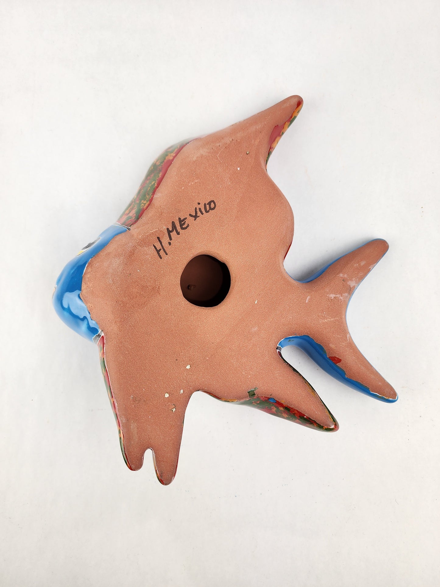 Mexican Ceramic Fish – Vibrant Garden or Patio Wall Art