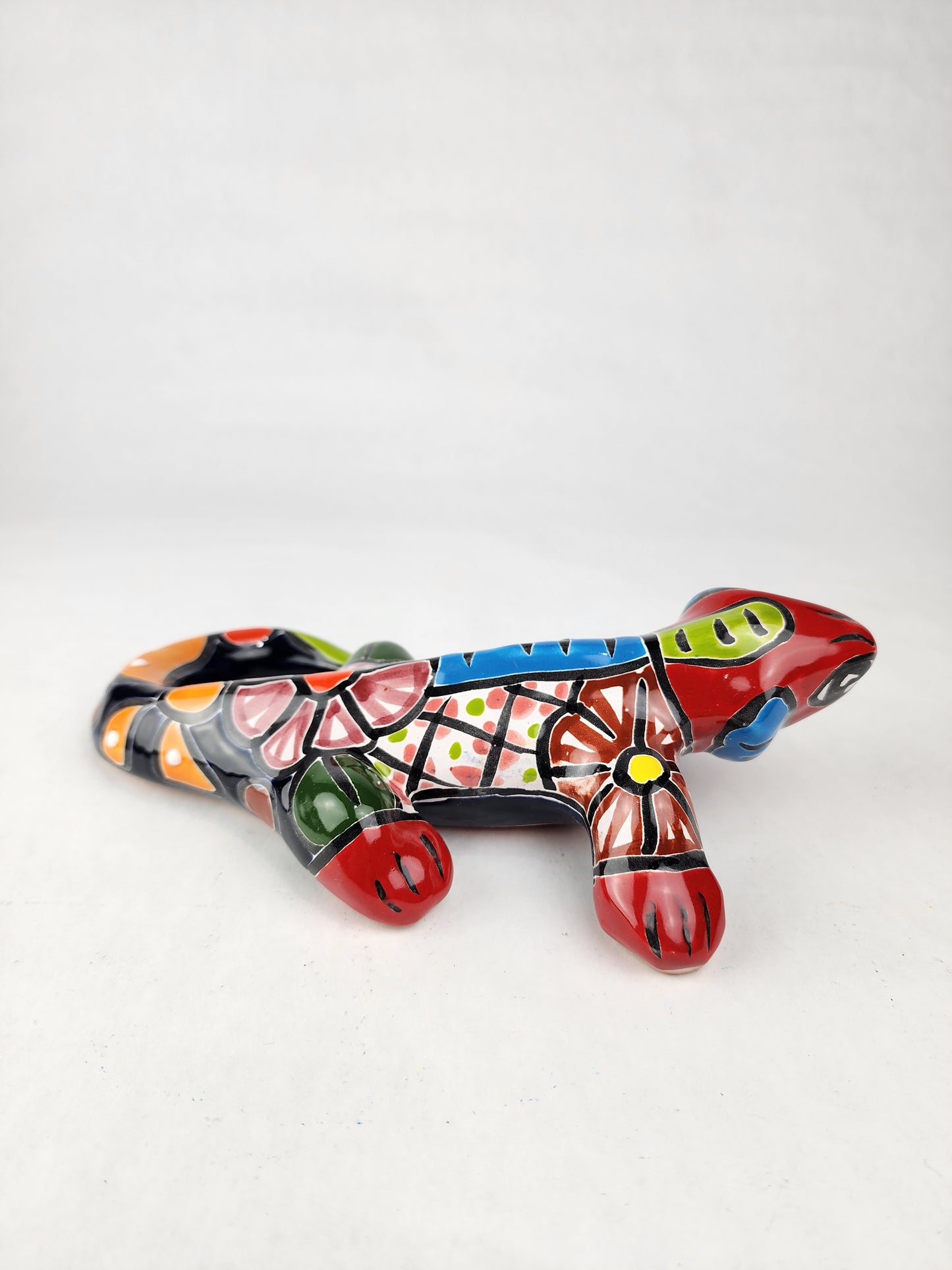 Mexican Ceramic Iguana – One-of-a-Kind Hand-Painted Gift