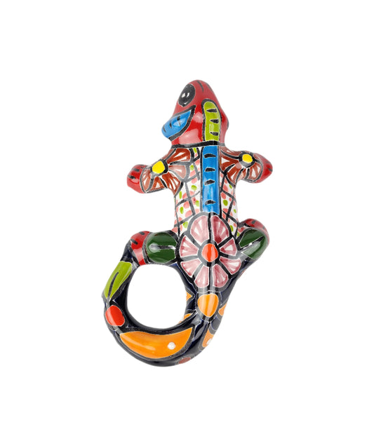 Colorful Ceramic Iguana - Casa Villa Arte