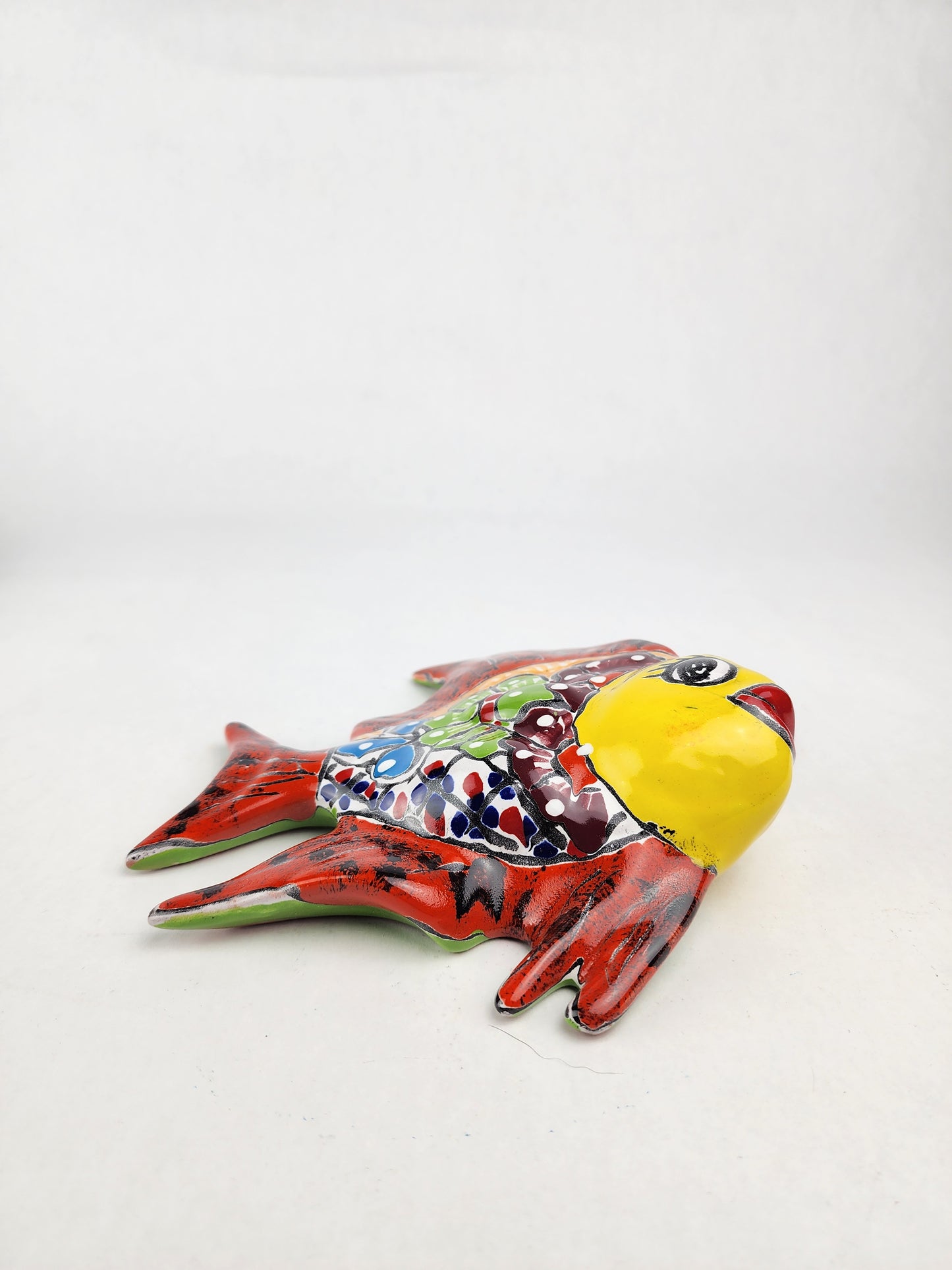 Hand-Painted Fish Wall Decor – Mexican Artisan Folk Art