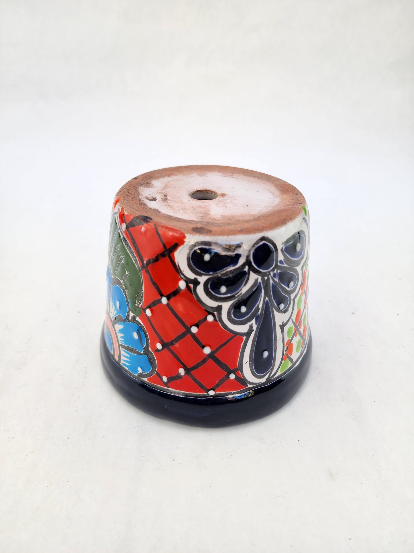 Boho Ceramic Planter – Colorful Mexican Talavera Pot