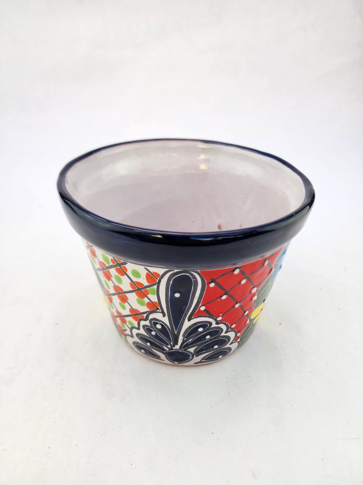 Talavera Ceramic Planter – Artistic Mexican Folk Art Pot