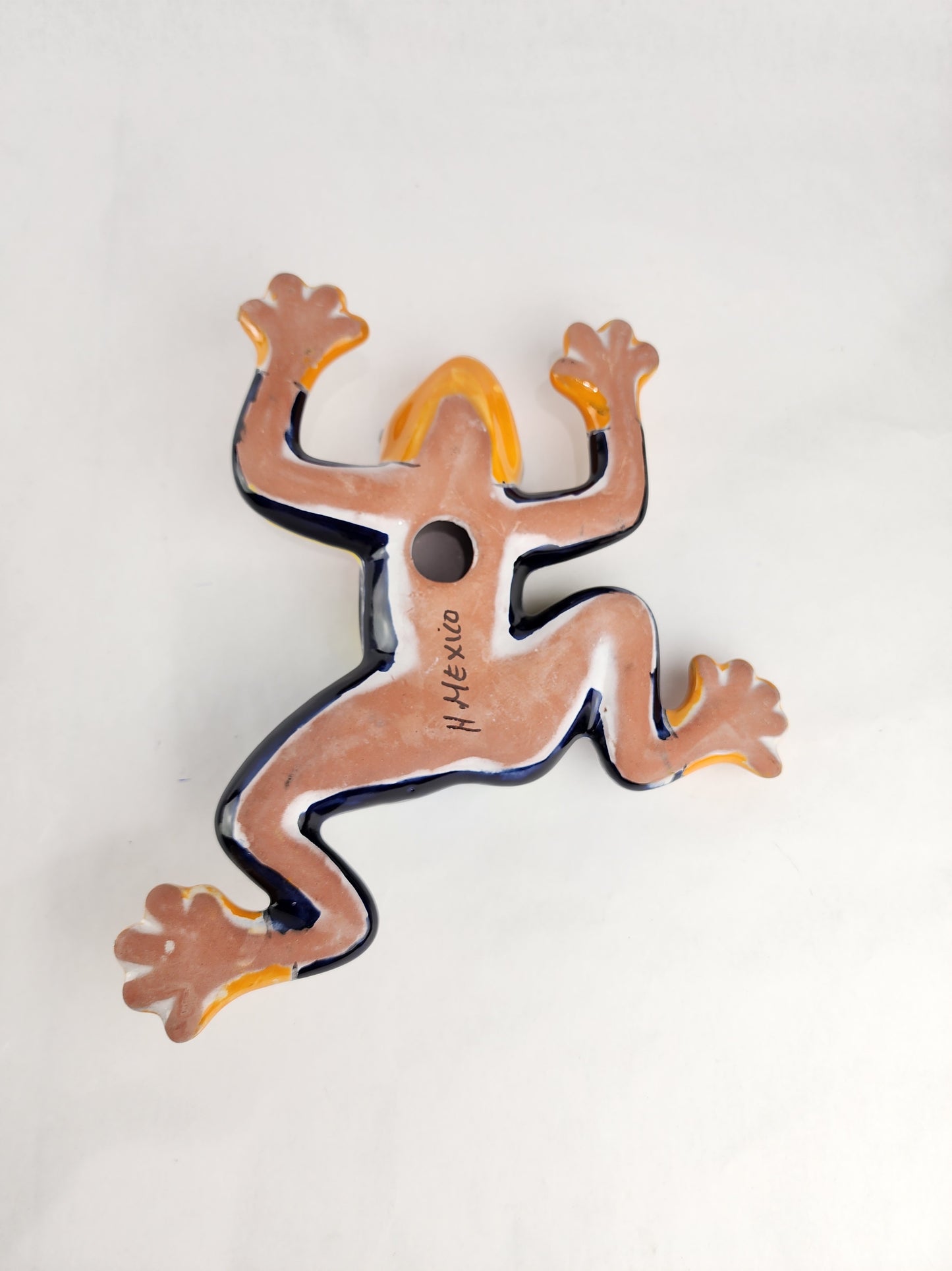 Whimsical Talavera Frog – Unique Garden or Porch Accent