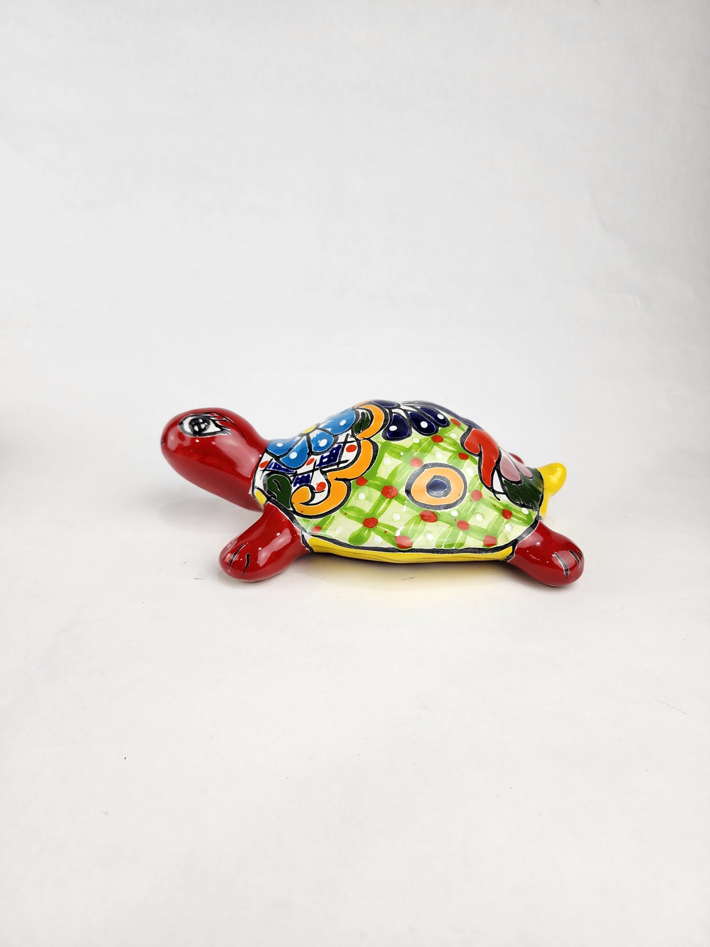 2-Piece Turtle Garden Decor Set – Mexican Ceramic Folk Art