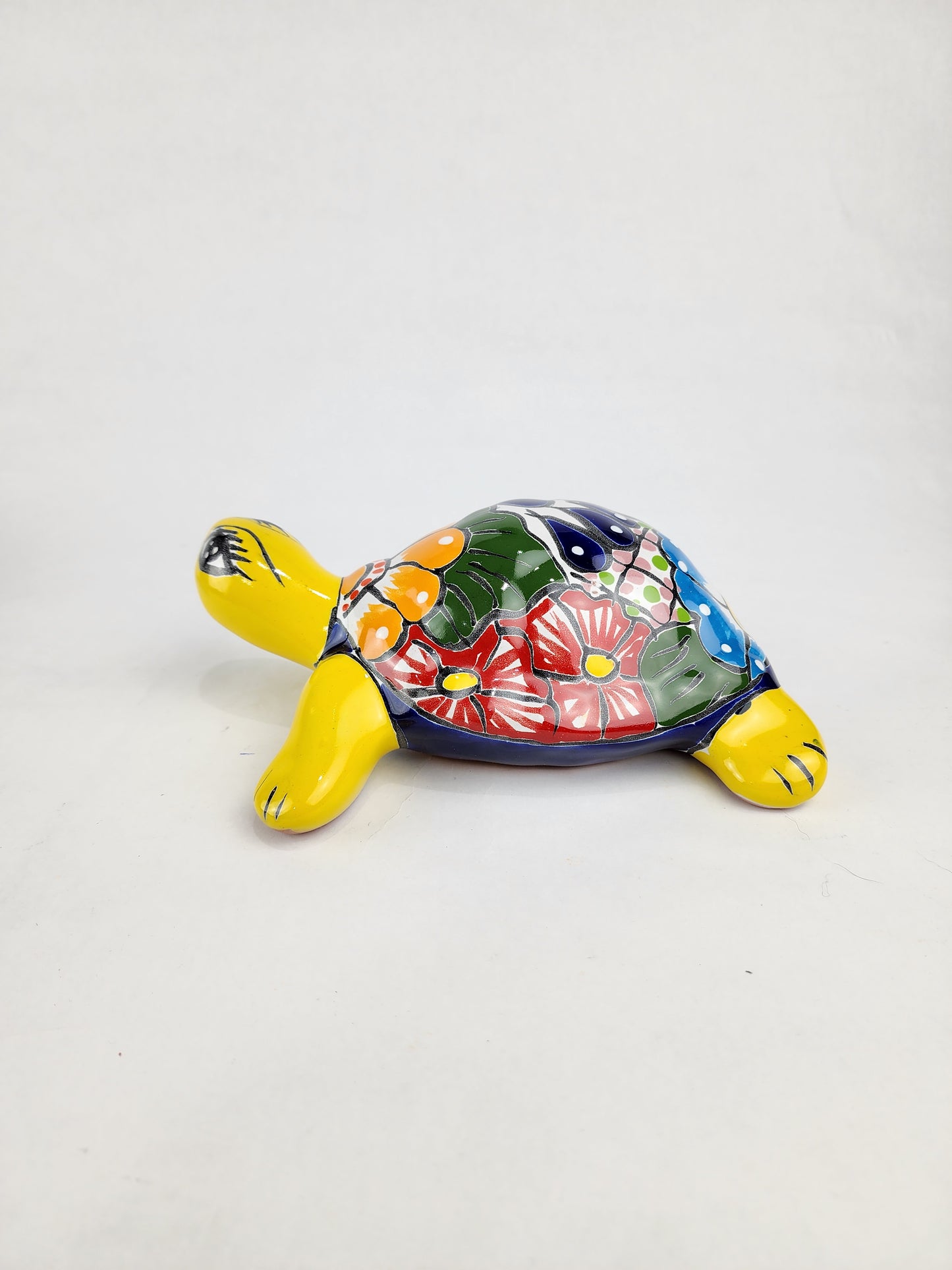 2-Piece Turtle Garden Decor Set – Mexican Ceramic Folk Art