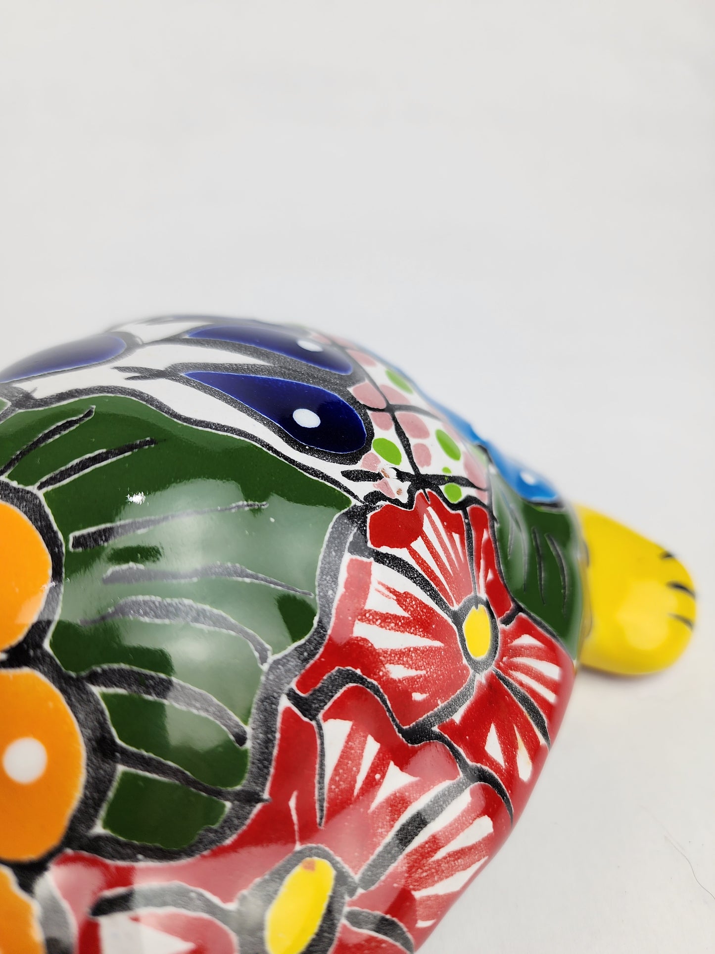 2-Piece Turtle Garden Decor Set – Mexican Ceramic Folk Art