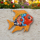 Orange ceramic fish