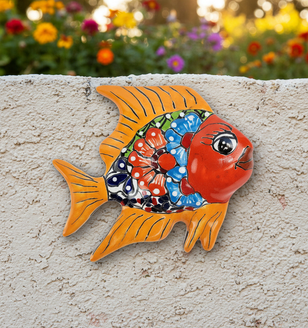 Orange ceramic fish