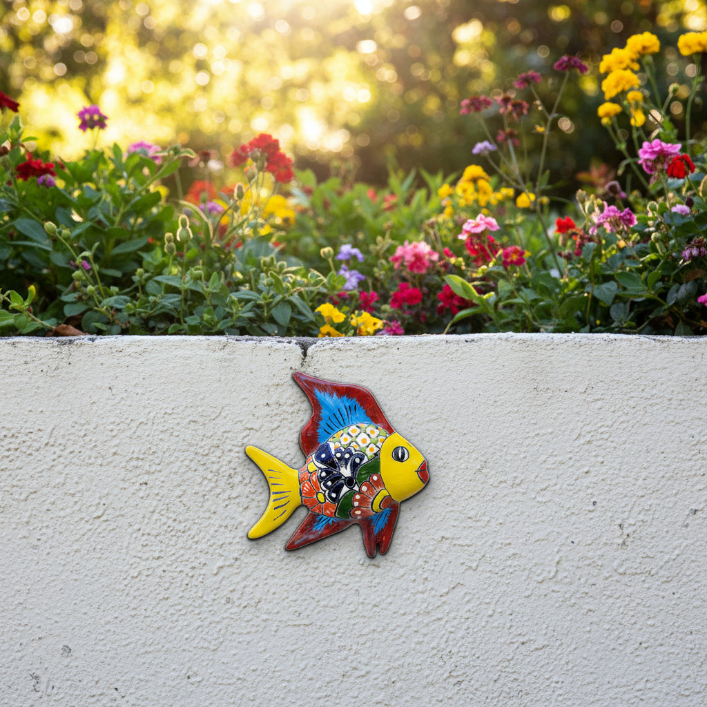 Colorful fish-shaped decorative item