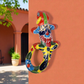 Red Talavera-Style Iguana – Mexican Handcrafted Folk Art Décor