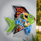 Green Talavera-Style Fish – Handcrafted Mexican Folk Art Holiday Décor