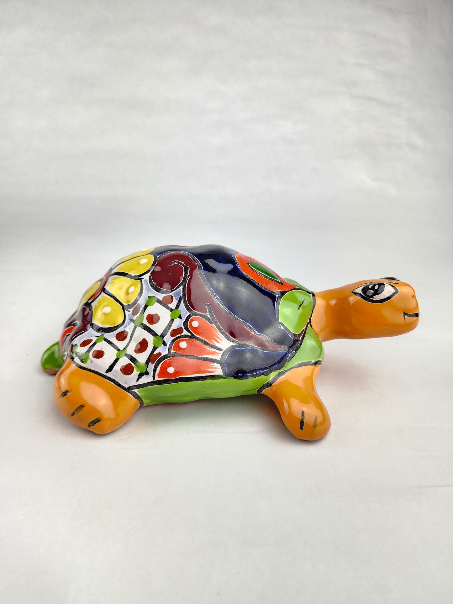 Talavera Turtle – Handcrafted Mexican Ceramic Folk Art