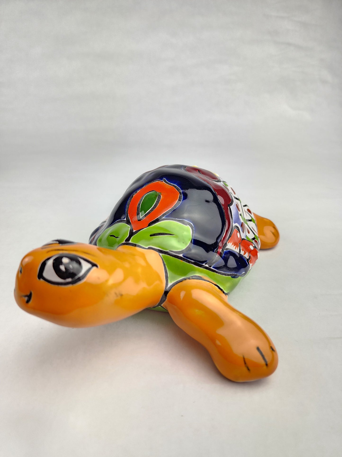 Talavera Turtle – Handcrafted Mexican Ceramic Folk Art