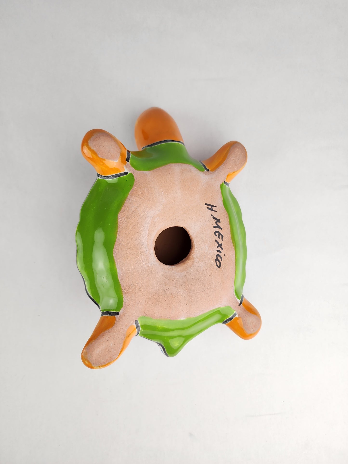 Handcrafted Talavera Turtle – Colorful Mexican Ceramic Accent