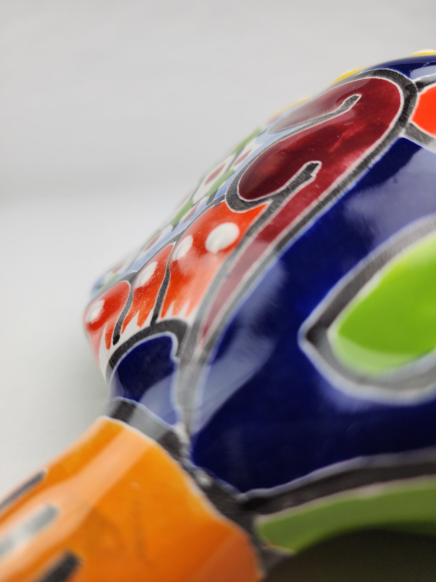 Handcrafted Talavera Turtle – Colorful Mexican Ceramic Accent