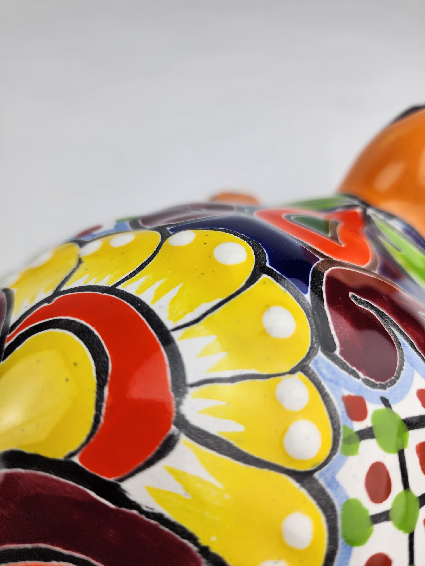 Handcrafted Talavera Turtle – Colorful Mexican Ceramic Accent